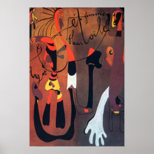 Poster joan miro peintures art, art abstrait