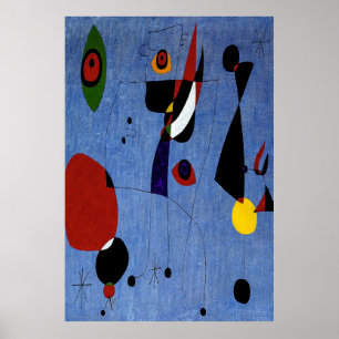 Poster joan miro peintures art, art abstrait