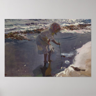 Poster Joaquin Sorolla - Buscando Mariscos