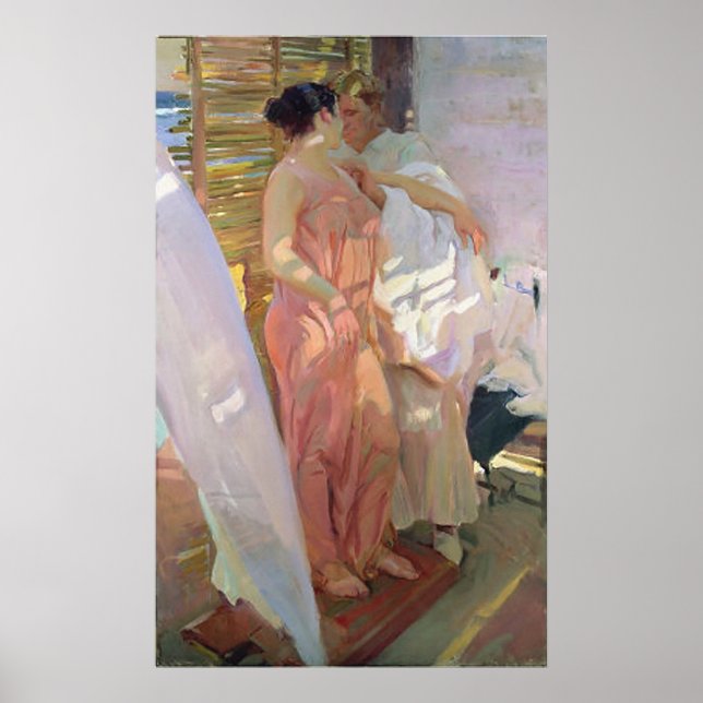 Poster Joaquín Sorolla y Bastida après le bain (Devant)
