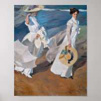 Joaquin Sorolla Y Bastida - PromenadeLa Mer