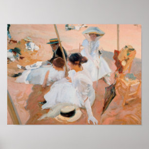 Poster Joaquin Sorolla Y Bastida - Sous L'Awning