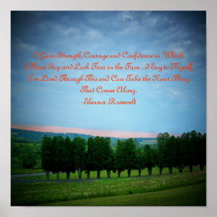 Poster J'Obtiens Force, Courage et ...