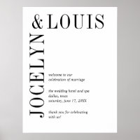 Jocelyn Mariage moderne noir et blanc