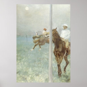 Poster Jockeys Before the Race par Edgar Degas