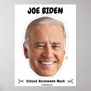 Poster Joe Biden Masque Halloween
