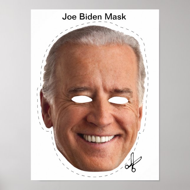 Poster Joe Biden Masque Halloween (Devant)