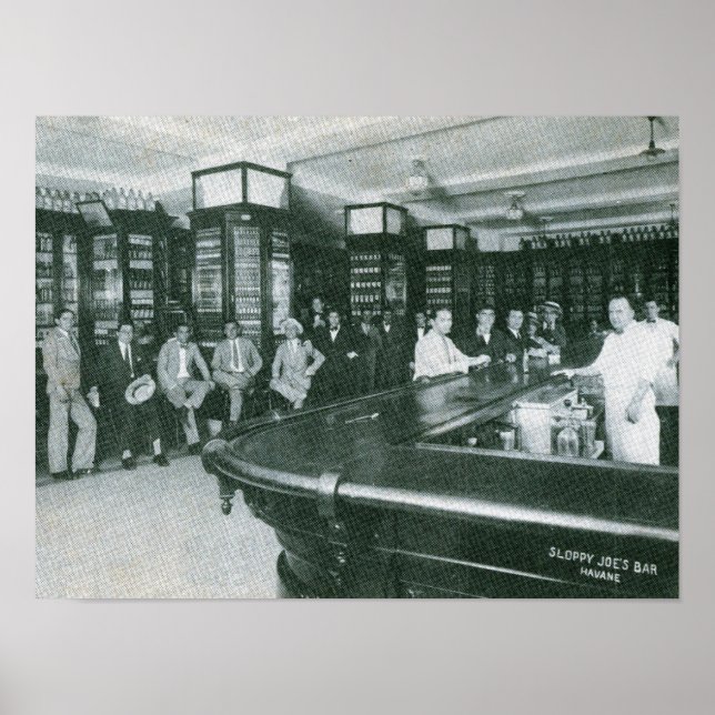 Poster Joe's Bar, La Havane, Cuba (Devant)