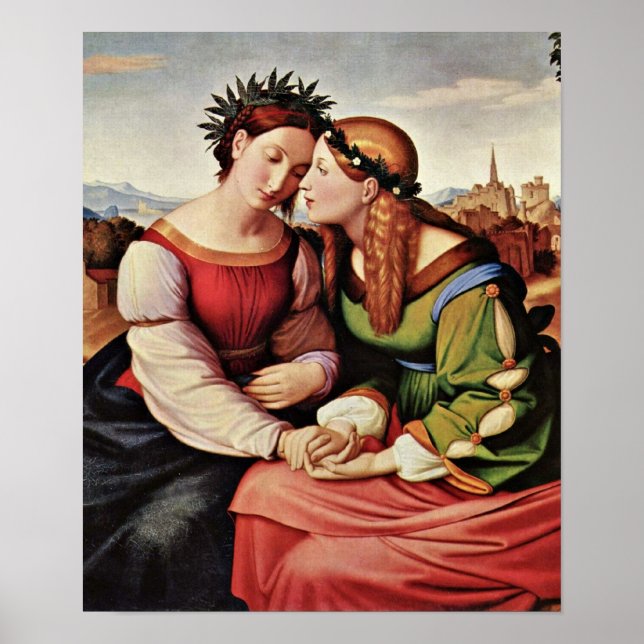Poster Johann Friedrich Overbeck - Italie et Allemagne (Devant)