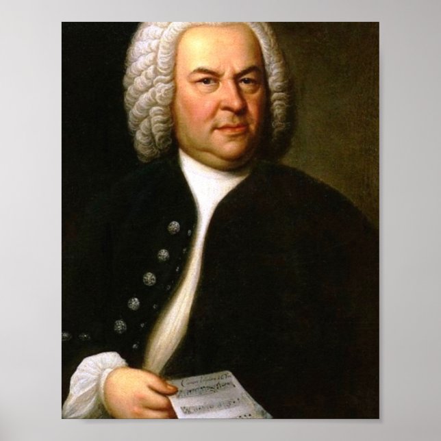 Poster Johann Sebastian Bach (Devant)