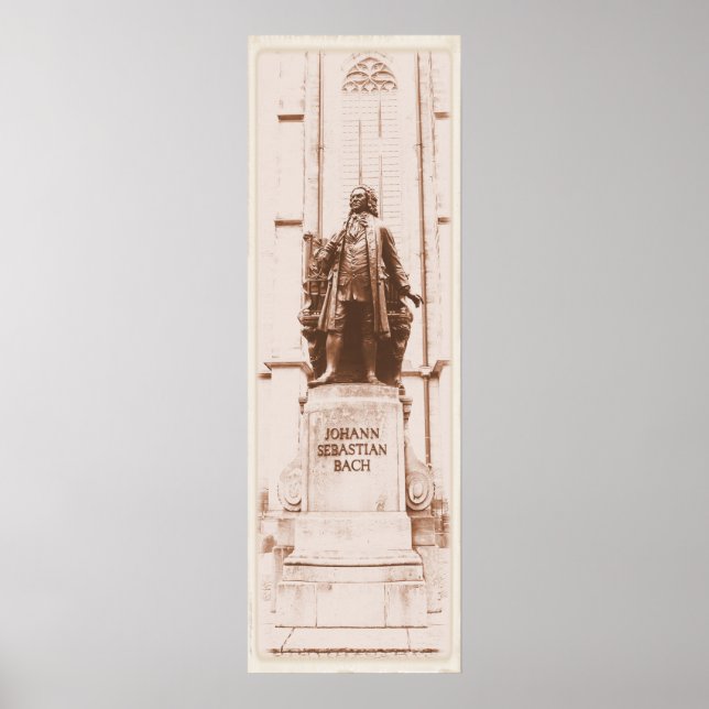 Poster Johann Sebastian Bach (Devant)