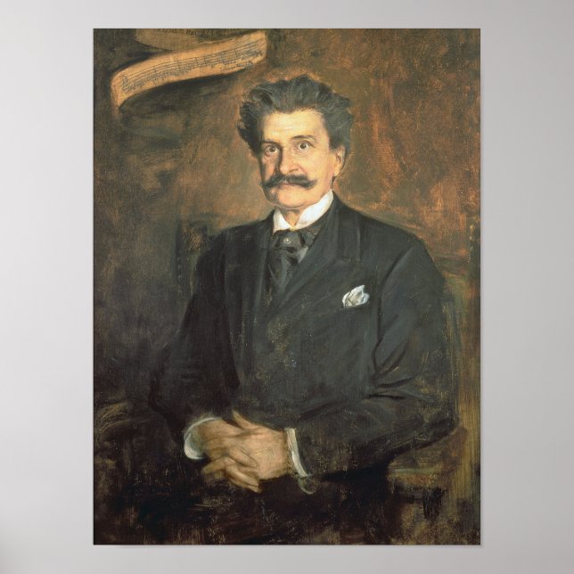 Poster Johann Strauss, le jeune, 1895 (Devant)