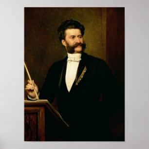Poster Johann Strauss plus le jeune, 1888