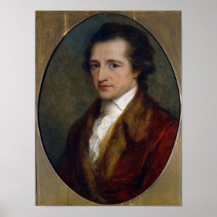 Poster Johann Wolfgang von Goethe, 1775