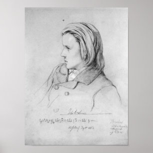 Poster Johannes Brahms  aged twenty, 1853