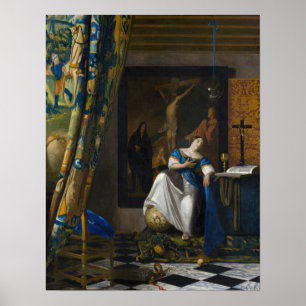 Poster Johannes Vermeer - Allégorie de la foi