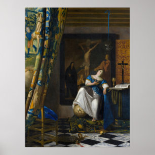 Poster Johannes Vermeer - Allégorie de la foi