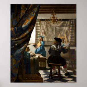 Poster Johannes Vermeer - L'Allégorie de la Peinture