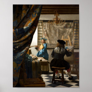 Poster Johannes Vermeer - L'Allégorie de la Peinture