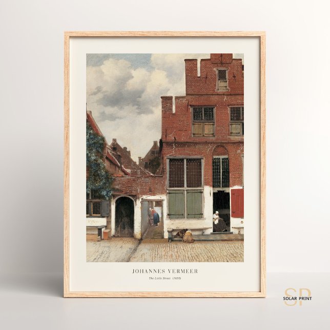 Poster Johannes Vermeer L'Architecturale De Little Street (Créateur téléchargé)