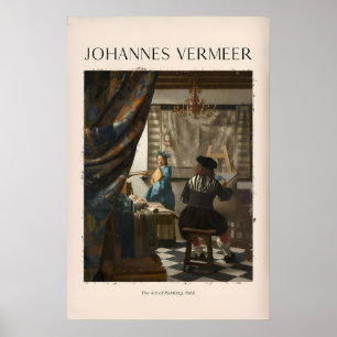 Poster Johannes Vermeer L'Art de la peinture666 Allégorie