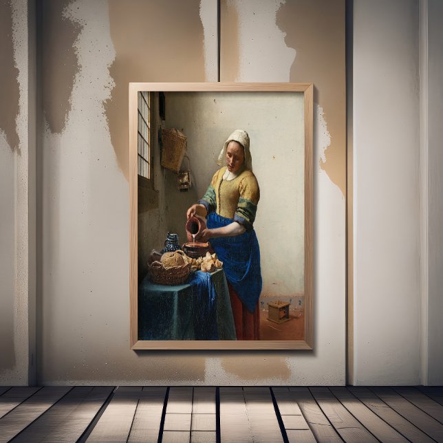 Poster Johannes Vermeer, Milkmaid (Créateur téléchargé)
