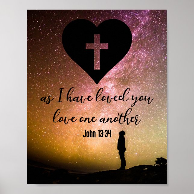 Poster John 13:34 (Devant)