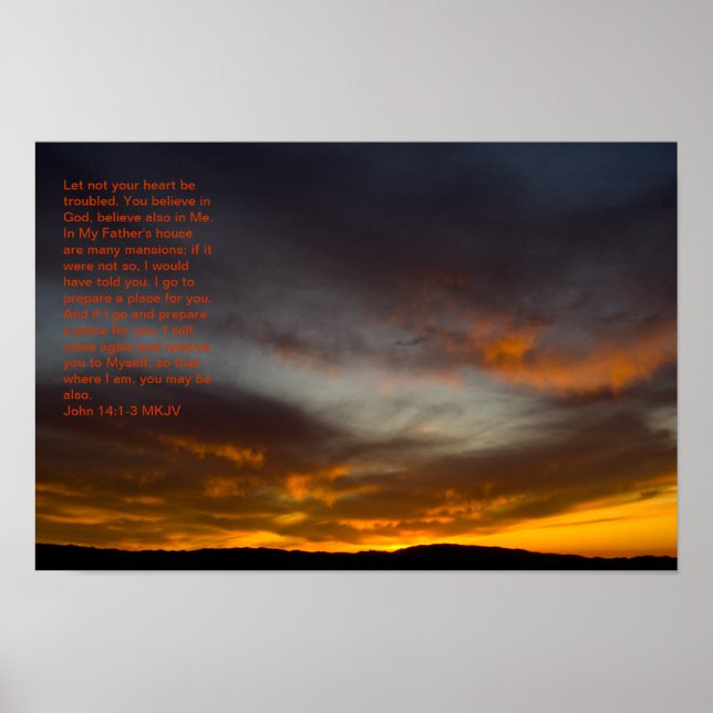 Poster John 14:1-3 (Devant)