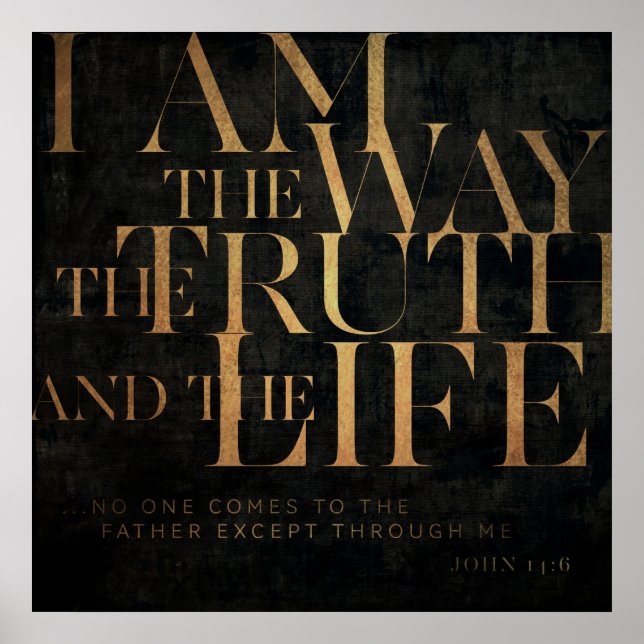 Poster John 14:6 II (Devant)
