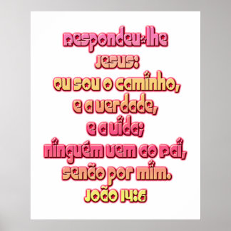 Poster John 14:6 Portugais