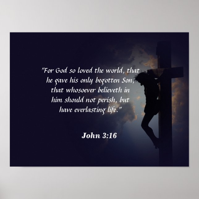 Poster John 3:16 (Devant)