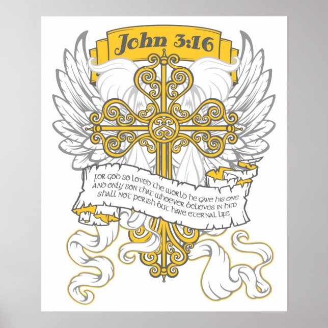 Poster John 3:16 (Devant)