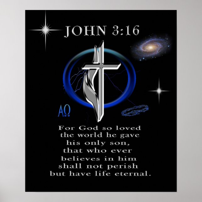Poster John 3:16 (Devant)
