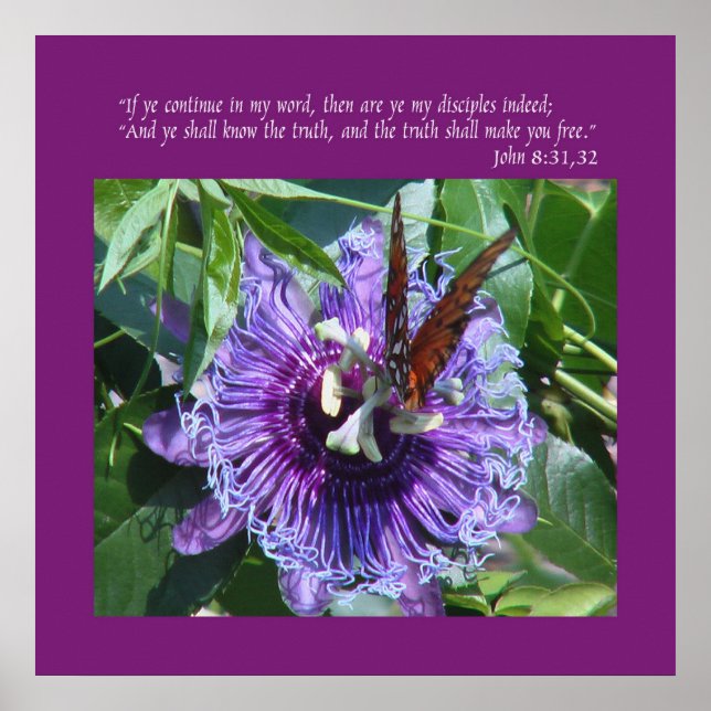 Poster John 8 31:32 Imprimer/Poster (Devant)