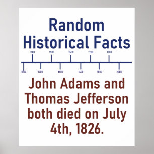 Poster John Adams et Thomas Jefferson - Histoire