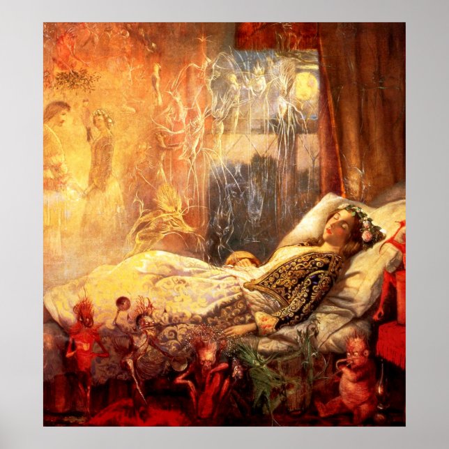 Poster John Anster Fitzgerald : Le truc qui rêve ... (Devant)