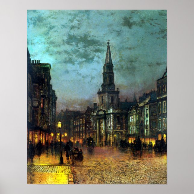 Poster John Atkinson Grimshaw Blackman Street, Londres (Devant)