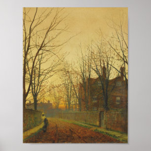Poster John Atkinson Grimshaw - Fin octobre