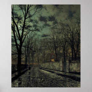 Poster John Atkinson Grimshaw - Novembre