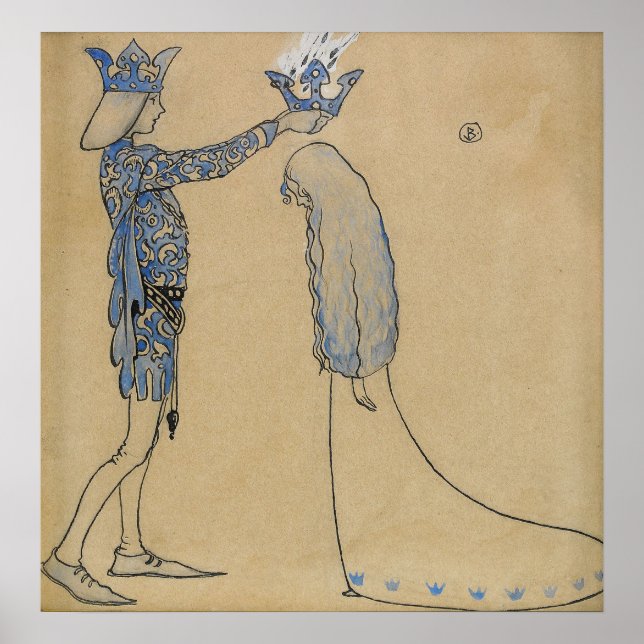 Poster John Bauer - Couronne d'or (Devant)