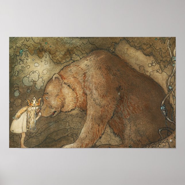 Poster John Bauer - Pauvre petite base (Devant)