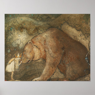 Poster John Bauer - Poor Little Basse