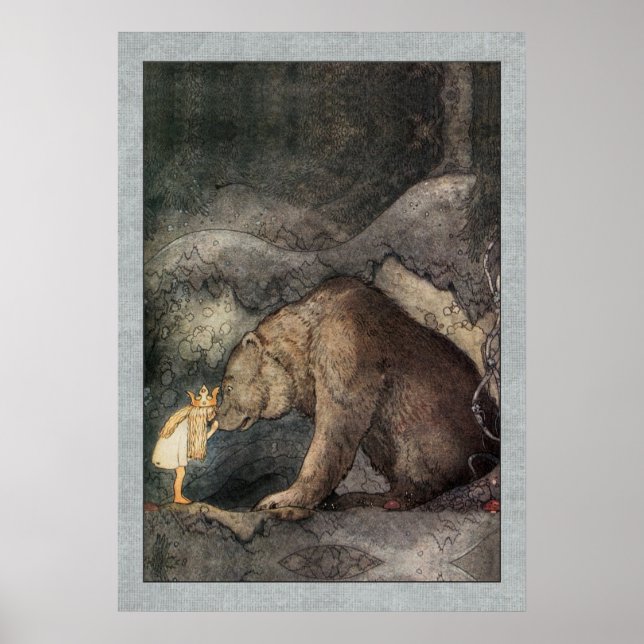 Poster John Bauer Princesse Bellas Golden Adventure (Devant)