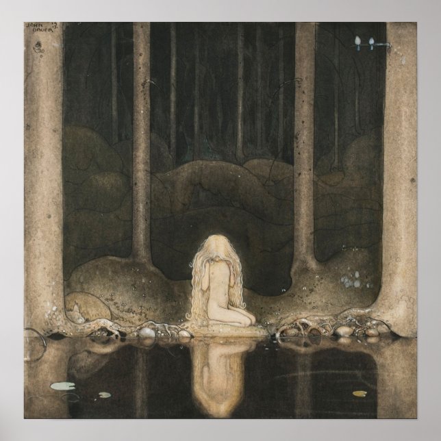 Poster John Bauer - princesse Tavstarr (Devant)