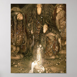 Poster John Bauer - Regardez-Les Troll Mère Dit Regardez