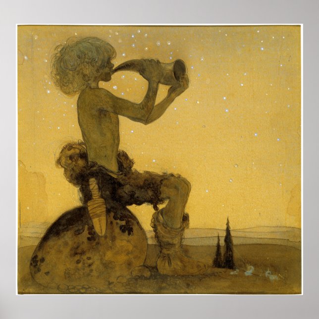 Poster John Bauer - Un berger de fées (Devant)