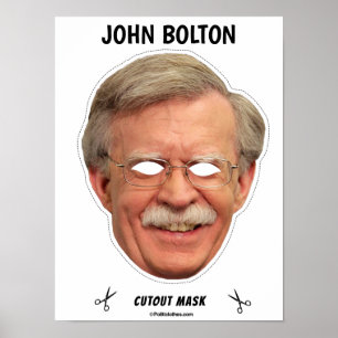 Poster JOHN BOLTON Halloween Mask