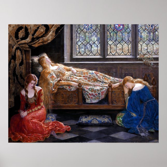 Poster John Collier La Beauté du sommeil (Devant)