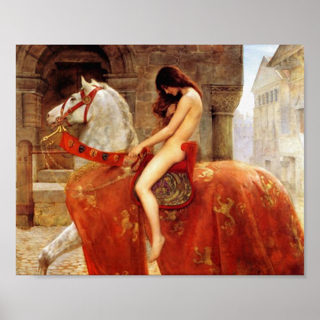 Poster John Collier Lady Godiva Fine Art (Devant)