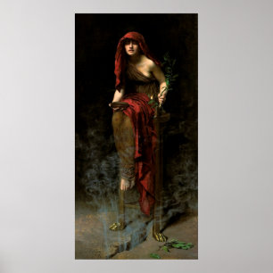Poster John Collier Prêtre de Delphes